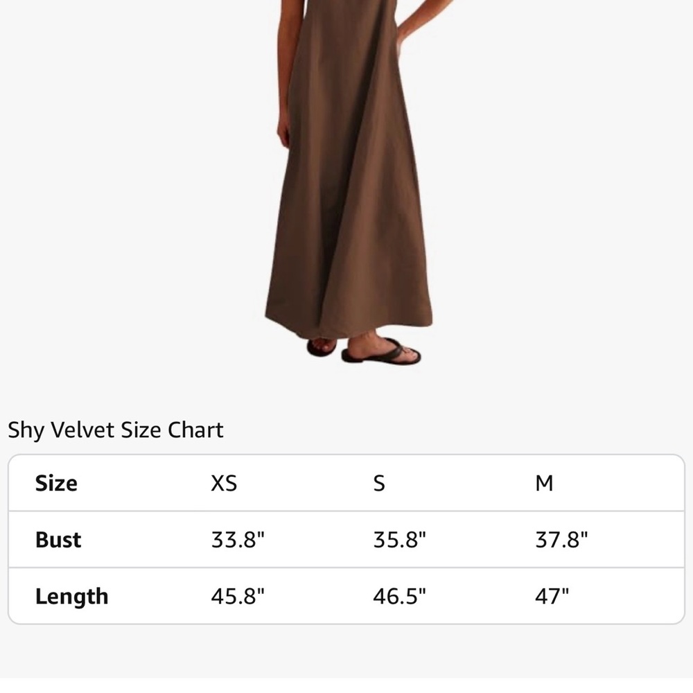 Brown Linen Maxi Dress with Adjustable Straps - Picture 5 of 17